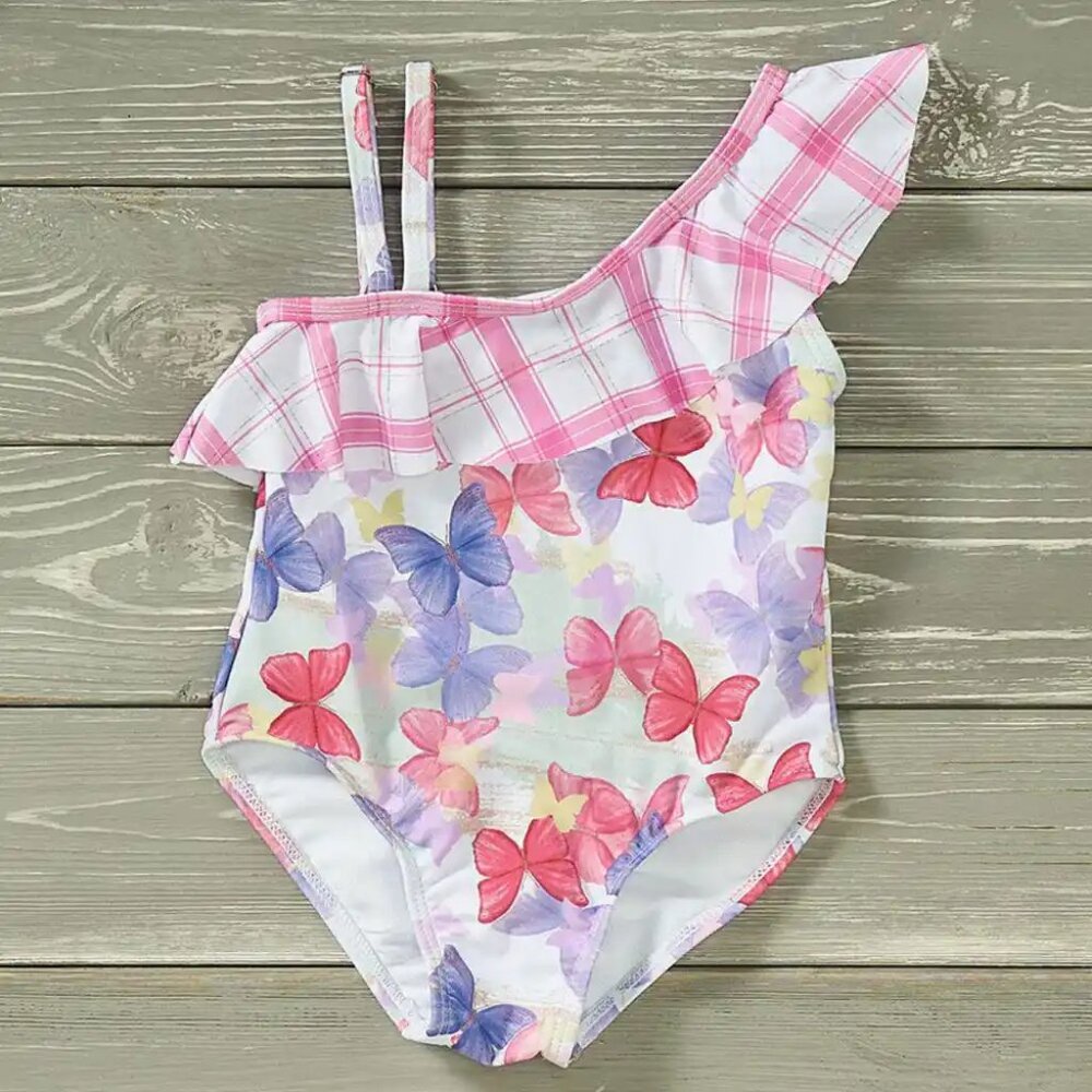 Pete+Lucy Swim Free Like a Butterfly NWT One Piece Sz 7/8